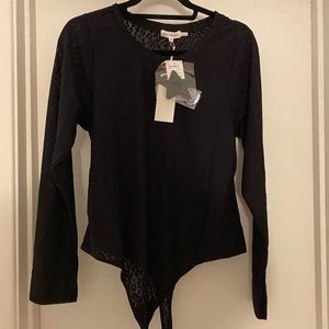 Good American Black Lace Bodysuit, 5.